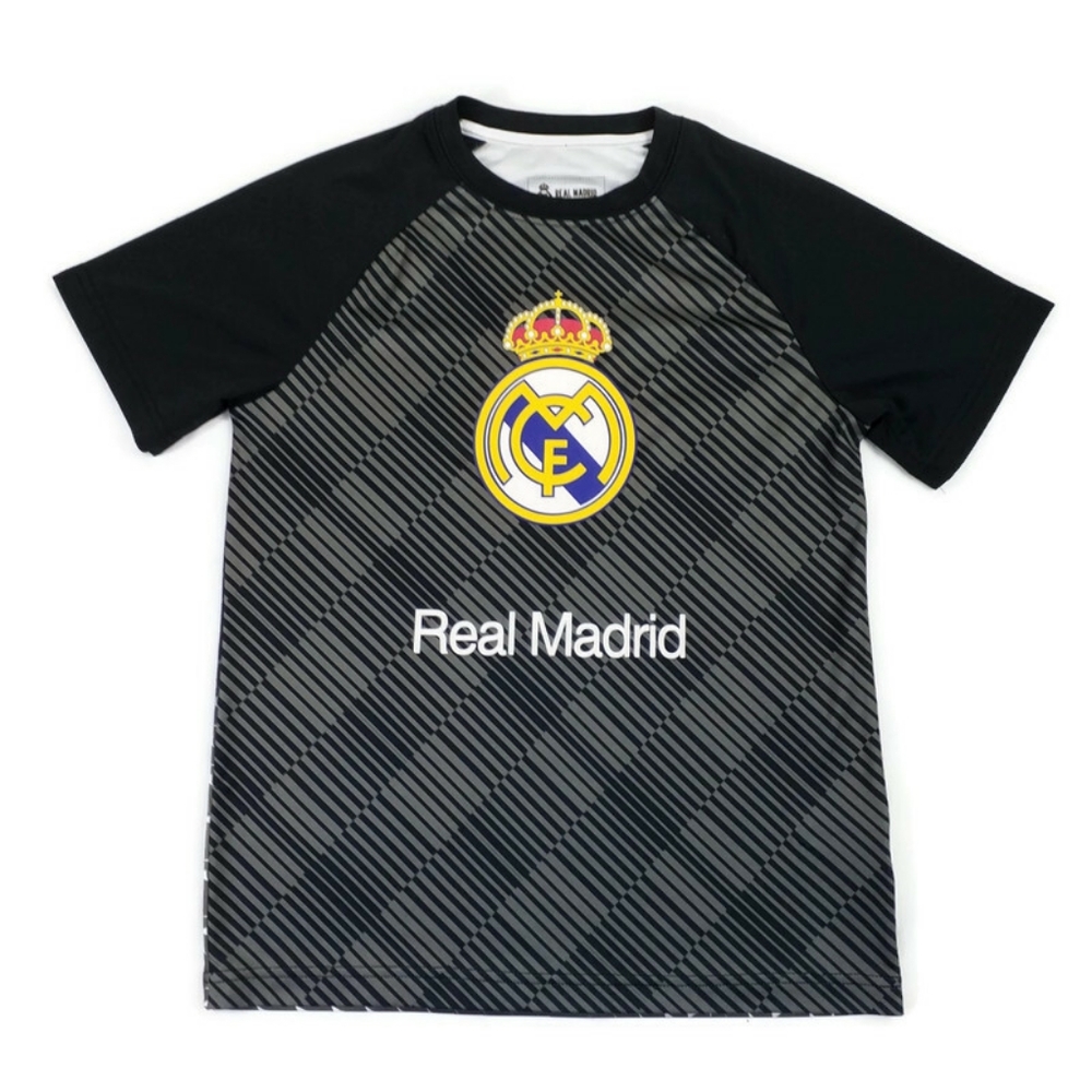 Real Madrid Soccer Black Short Sleeve #7 Light Weight T-Shirt Boy's Size Large